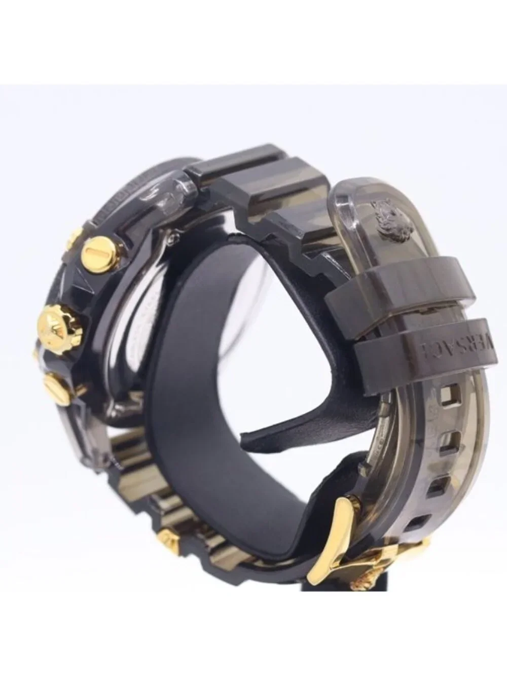 Versace Icon Active Vez 7 Quartz Date Chronograph Black Dial Watch 8 Nbt Nam